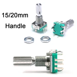 Rotary Encoder With Switch EC11 Audio Digital Potentiometer 15/20mm Handle 5Pins - Picture 1 of 8