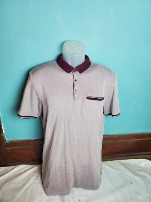 Camisa Polo Le Shark Para Hombre Talla Mediana M Granate Bolsillo con Botones  Foto 1 de 4