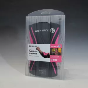 Rehband 102333-02 Rx Elbow Support (Black/Pink, XS) 5mm/3mm - Picture 1 of 7