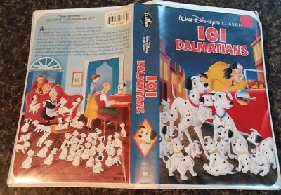 DISNEY BLACK DIAMOND 101 DALMATIONS 1992 WHITE CLAMSHELL 1263 - Image 1 of 4