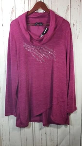 EE13 NWT Women's New Directions Fushcia lightweight sweater Size XL - Picture 1 of 7