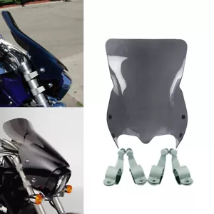 Parabrisas delantero negro con soportes para Suzuki Boulevard M90 M50 M109R Boss M109R2 - Imagen 1 de 9