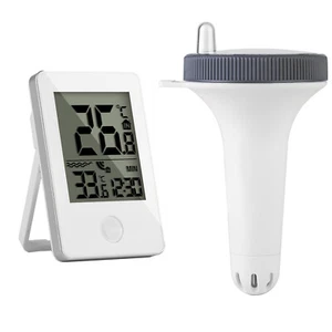 Pool Hot Tub Thermometer Set Outdoor Temperature LCD Digital Indoor Monitor - Picture 1 of 14