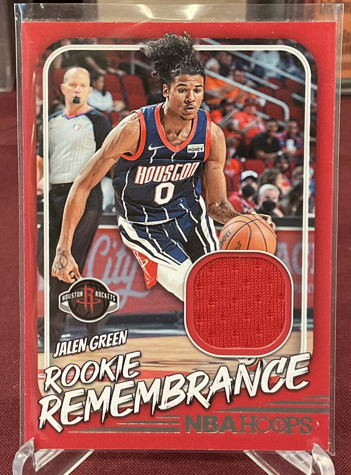 2022-23 Panini NBA Hoops Jalen Green Rookie Remembrance Jersey Relic Rockets - Image 1 of 1