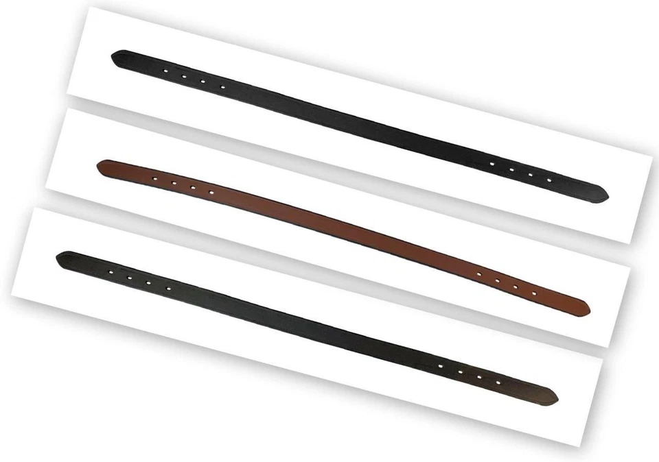 EQUITEM 1 or Lot o/3 colors- Breakaway halter leather replacement Crown Strap 20"X 3/4"