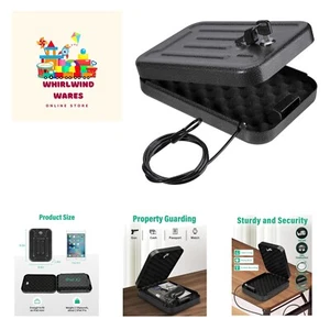 Portable Security Lock Box - Gun Safety, Money, and Document Safe - Personal ... - Picture 1 of 9