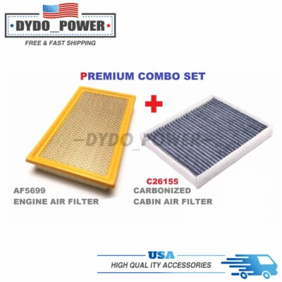 Air & Cabin Air Filter for Ford Explorer Flex Taurus Lincoln MKS AF5699 C26155 - Imagem 1 de 4