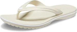 Crocs Unisex Crocband Flip Flops Bone Size m/9 w - Picture 1 of 7
