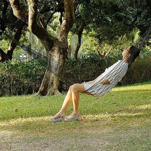 Portable Camping Hammock Folding Camping Rope Bed Outdoor Sleeping - Picture 1 of 10