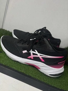Asics Netburner Ballistic Womens Size 10.5 Black Pink Volleyball Shoes 1052A070 - Picture 1 of 8