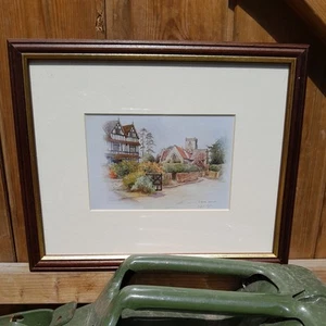 Framed Art Print Hill View Malvern Christopher Hughes Special Edition - Picture 1 of 5