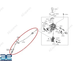 Gear Shift Cable Assembly For Hyundai Creta 1.6L 2015-2019 46790A0900 @US - Picture 1 of 1