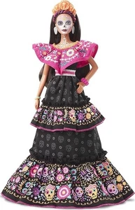 Barbie 2021 Dia de Muertos Puppe (11,5 Zoll) trägt traditionelles besticktes Kleid - Bild 1 von 3