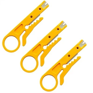 Stripper Stripper Stripper Professionale 3PCS Pinza Crimpatrice Cavo Elettrico US - Foto 1 di 9