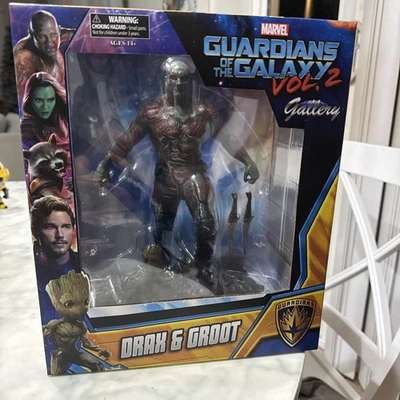 Marvel Guardianes de la Galaxia Vol. Figura de PVC de 9 pulgadas Drax & Baby Groot de 2 pulgadas Foto 1 de 4