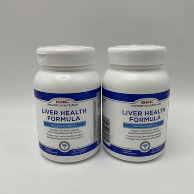 2 X GNC печени здоровья формула 90 капсул 30-дневный запас срок годности 10/25 - Изображение 1 из 4