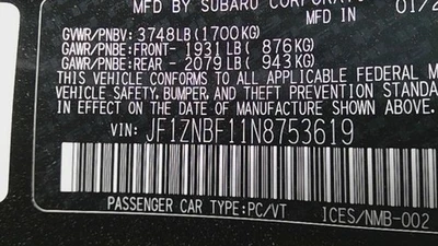 22 23 24 TOYOTA GR86 passenger dash - Image 1 of 4