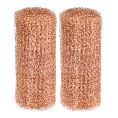 2-Pack Copper Mesh 5 Inch x 9.8ft, Copper Wool Rustproof Mesh Roll - Image 1 of 4