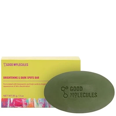 Good Molecules Brightening & Dark Spots Bar - Soap Free Face and Body Bar -