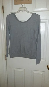 Forever 21 Pullover Strickpullover mit Schleifendetail - Junior Gr. XL - grau & schwarz NEU  - Bild 1 von 7