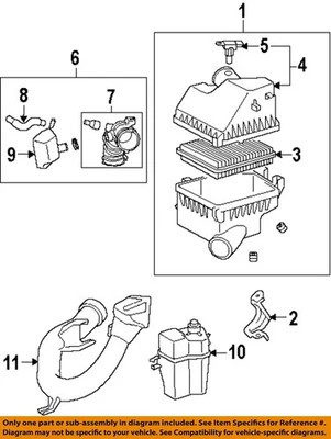 Medidor de flujo de aire de inyección de combustible usado se adapta a: motor Scion XB 2012 2,4 L 2AZFE grado A Foto 1 de 2