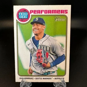 2023 Topps Heritage Julio Rodriguez New Age Performers #NA-5 Seattle Mariners - Picture 1 of 2