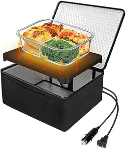 Portable Oven 3 in 1 Electric Lunch Box Quick Food Heater 110V/12V/24V for Car - Picture 1 of 8