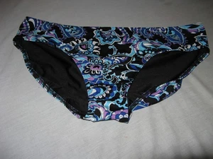 Lands End Paisley Damen-Bikiniunterteil mehrfarbig Schwimmen Größe 18 neu ohne Etikett - Bild 1 von 3