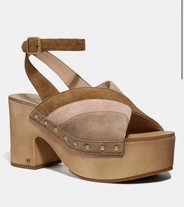 COACH Nettie Clog Platform Sandal Size 7 NEW IN BOX $295 - Picture 1 of 7