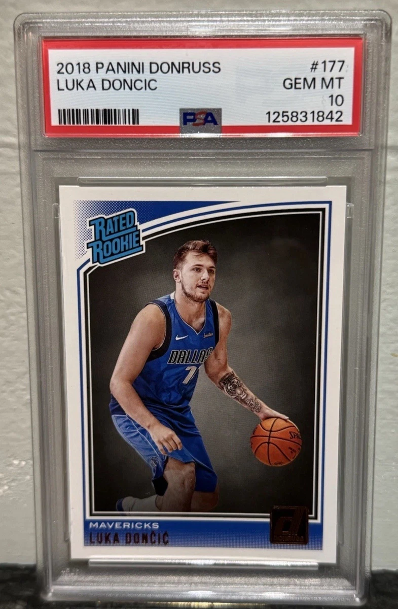 Luka Dončić 10 Graded Rookie Basketball Trading Cards