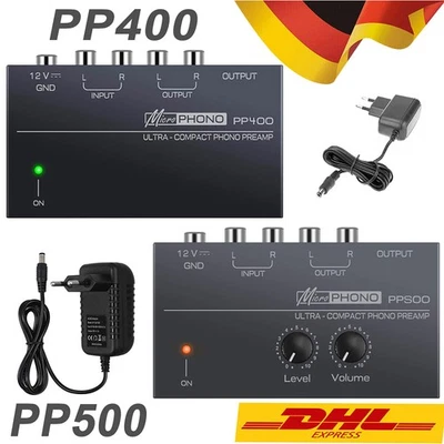 Phono Vorverstärker Verstärker mit Netzteil Phono Vorverstärker Pre Amp RCA DHL - Bild 1 von 4