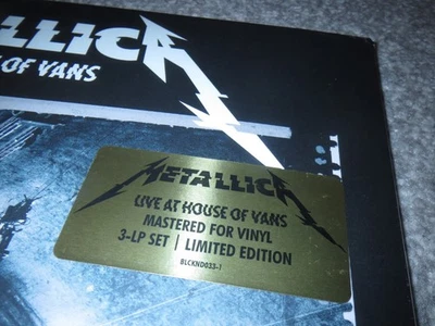 METALLICA -LIVE AT THE HOUSE OF VANS- HARD TO FIND LTD ED. 3 x LP VINYL RARE NEW - Image 1 of 4