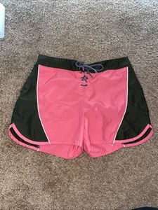 Mossimo Swim Shorts Women Pink Vacation Beach Swim 24 Drawstring Summer - Picture 1 of 4