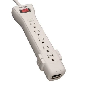 Eaton SUPER6TEL EATON TRIPP LITE SERIES PROTECT IT 7-OUTLET SURGE PROTECTOR, 6 F - Picture 1 of 1