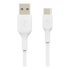 Câble Charge Rapide 15W USB Type C 1m Blanc Belkin BoostCharge CAB001bt1MWH - Zdjęcie 1 z 6
