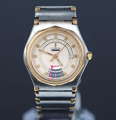 Reloj Quattro Mujer Corum Admiral's Cup Oro 18k Acero 28mm 91.115.21.V200 Foto 1 de 4