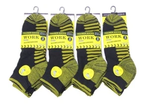 6/2 pares de calcetines acolchados de trabajo reforzar cuarto de tobillo entrenador para hombre 6-11 - Imagen 1 de 3