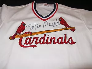 Stan Musial St Louis Cardinals Signed Rawlings Jersey Beckett - Picture 1 of 2