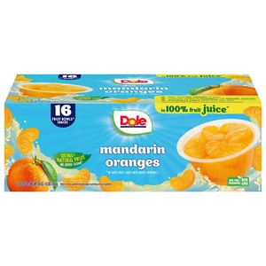 Dole Mandarine Orangen Tassen, 4 Unzen, 16 Stück - Bild 1 von 3