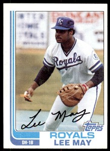 1982 Topps.Baseball Lee May . Kansas City Royals #132