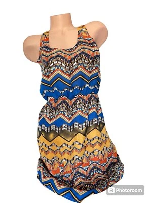 Vestido de Verano Anthropologie Hazel Tribal Sin Mangas Boho Campesino Para Mujer’s Pequeño Foto 1 de 4