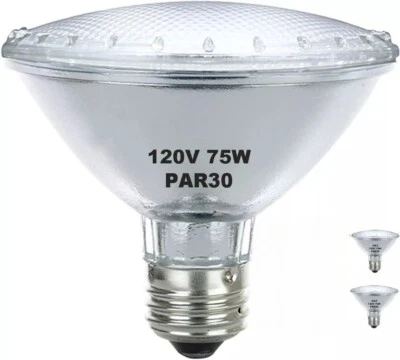 2 Pack H&Z Par30 Short Neck 75W 120V, 3000K Flood Light with E26 Medium Base - Image 1 of 4