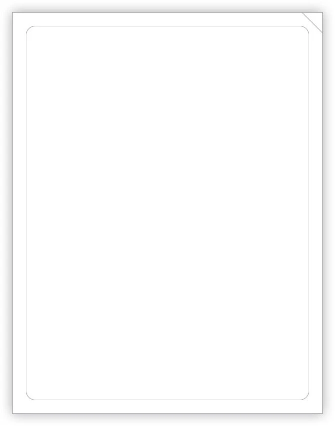 MBR MARKETING, INC. Blank Paper-Backed Car Dealer Laser Window Stickers - 8-1/2" x 11" (250 PACK)