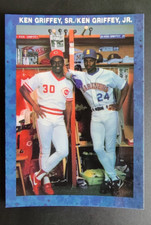 Ken Griffey Jr. and Ken Griffey Sr. Locker Room Odball Card - Broder 1990