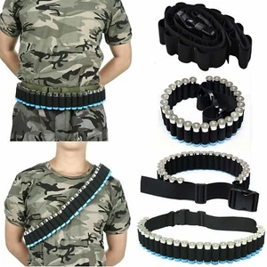 25 Round Tactical Shotgun Shell Holder 12 20Gauge Ammo Carrier Waist Belt Sling - Picture 1 of 12