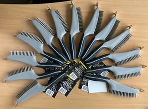 12 Harris Stainless Steel Wire Brush Heavy Duty Rust Cleaning Removal Soft Hand - Picture 1 of 11