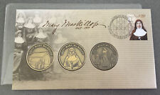 2010 Mary MacKillop 1842-1909 3 X Medallions PNC Issued by Australia Post