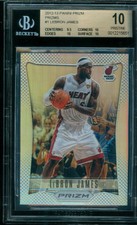 POP 3 BGS 10 PRISTINE Lebron James 2012-13 Panini 1st Prizm Prizms Silver Base