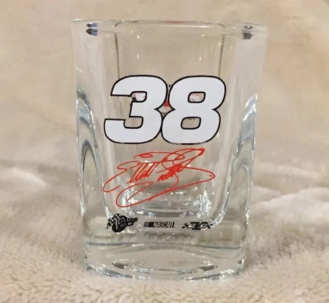 Elliott Sadler #38 Square Shot Glass NASCAR Cup Robert Yates Racing RYR Ford Cover