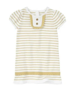 Nuevo con etiquetas Vestido Suéter Gymboree La Escena Verde Dorado Fiesta 2T - Imagen 1 de 3